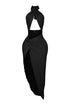Cher Halter Slit Dress